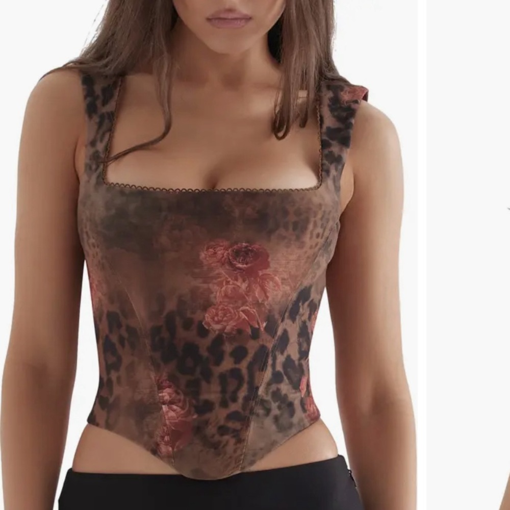 House of CB Kalina Animal Print Corset